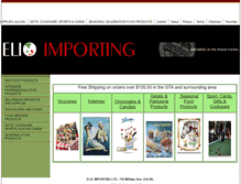 Tablet Screenshot of elioimporting.com